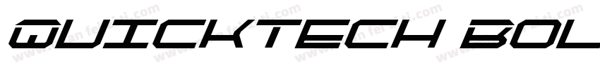 QuickTech Bold字体转换